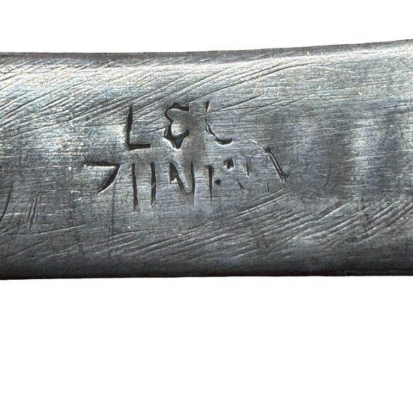 Signed Zuni Vintage Sterling Silver Needlepoint Turquoise Row Cuff Bracelet 925 - Picture 13 of 13